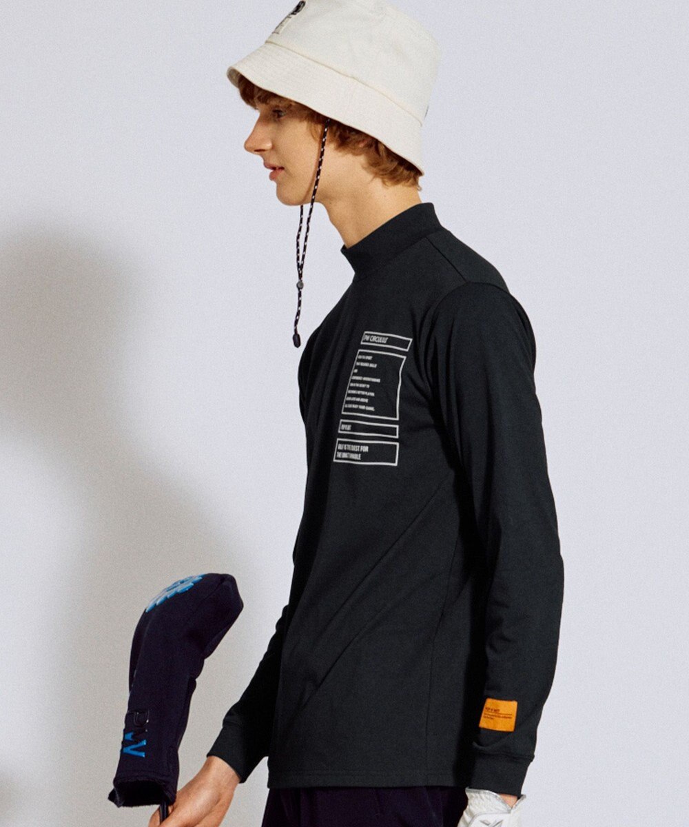 PW CIRCULUS 【吸水速乾 / UV遮蔽率99.5% UVカット / ストレッチ】【MEN】ロングスリーブモックT ゴルフ 