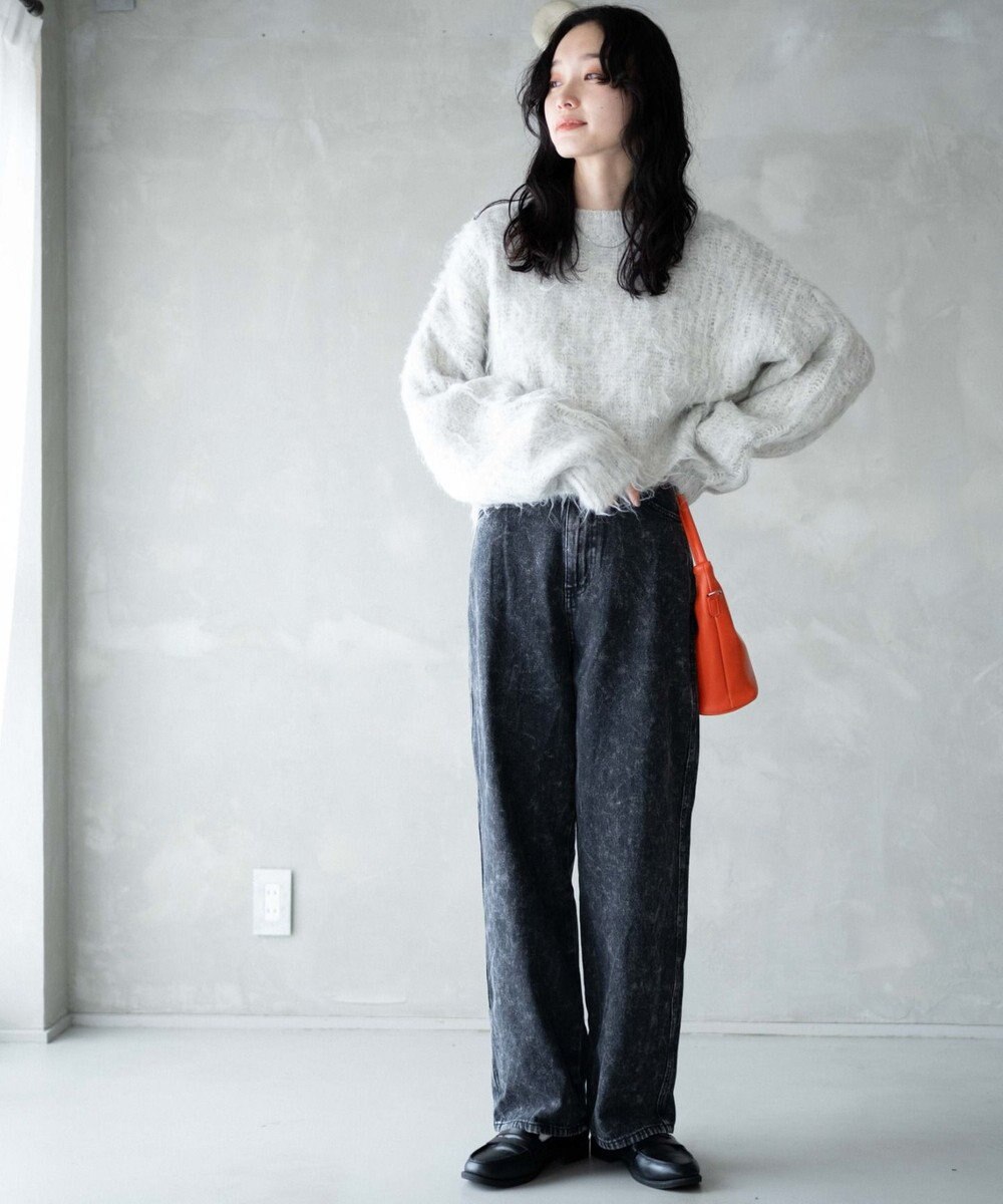 WEGO ルーズストレートデニムパンツ 