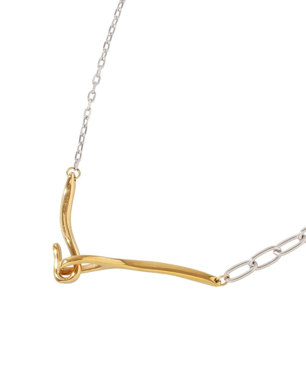 AMERICAN HOLIC 【ステンレス】バイカラーチェーンネックレス 