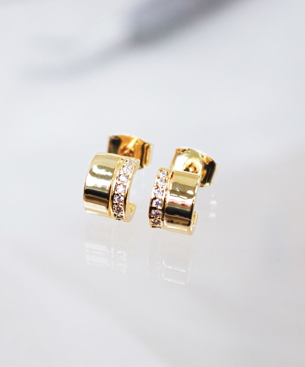 Tiaclasse 【金属アレルギー対応】ラインフープピアス 