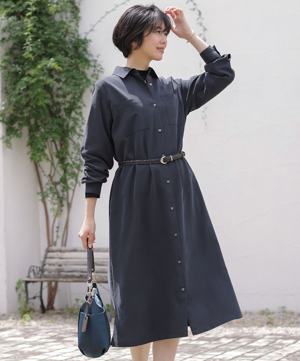 J.PRESS LADIES S ピーチポプリン ワンピース 