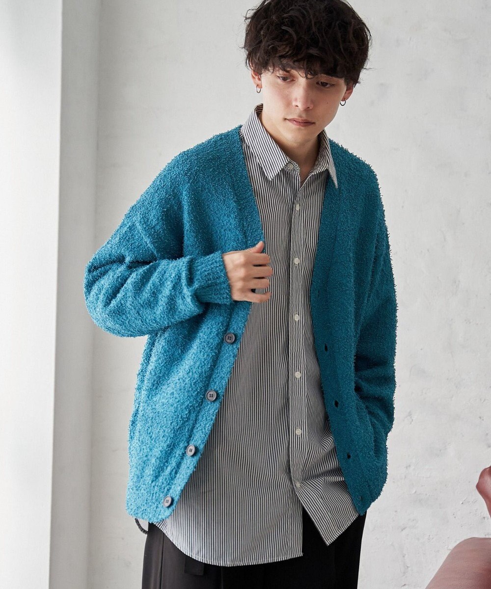 WEGO ツイストブークレカーディガン 