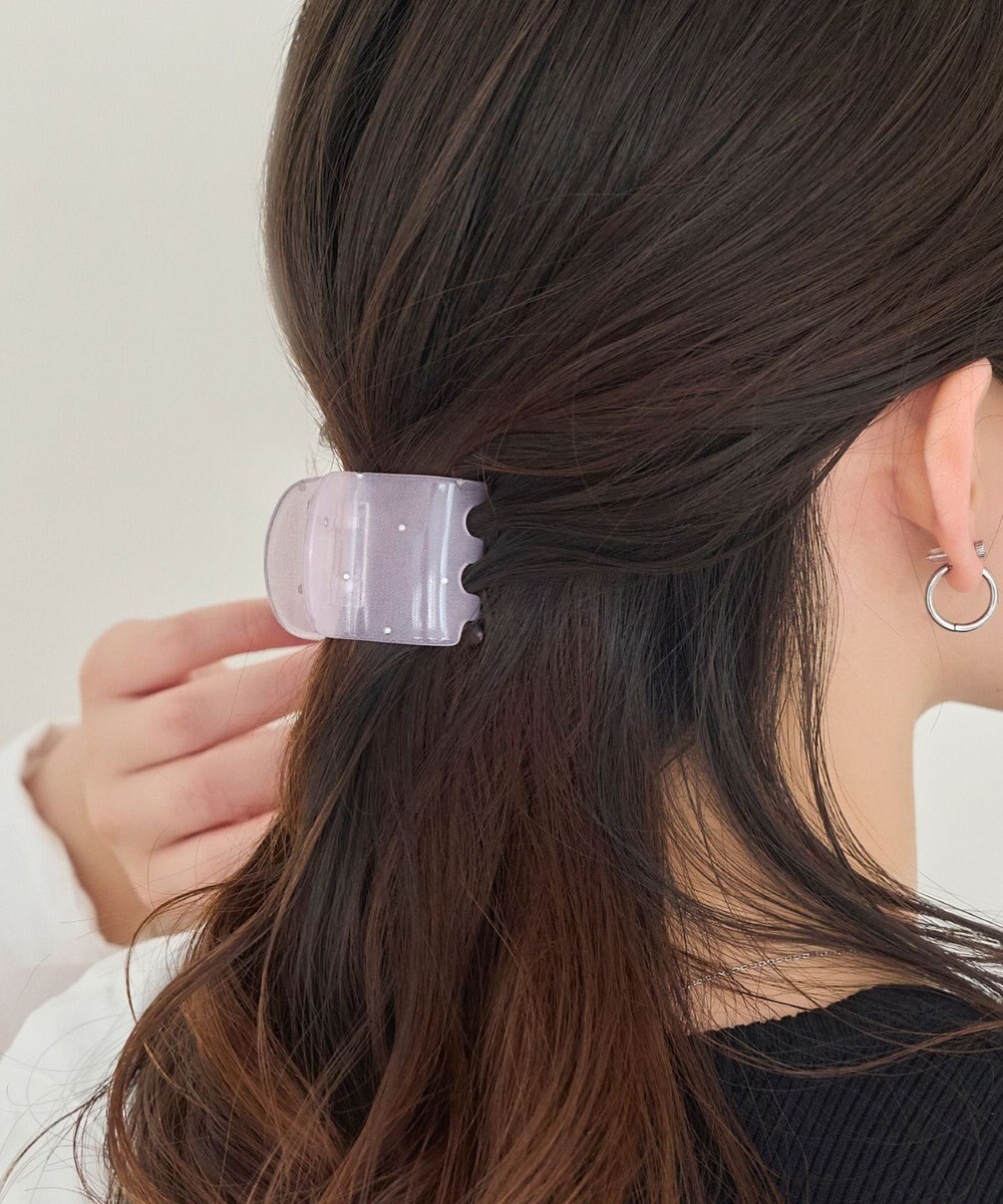 Phoebe <オンワード限定セット>【痛くないシリーズ】ミルキースタッズミニバンスクリップ×パワーストーンイヤリング 