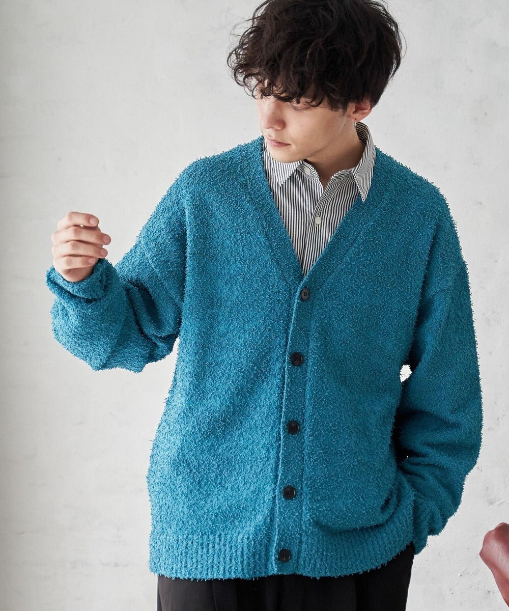 WEGO ツイストブークレカーディガン 