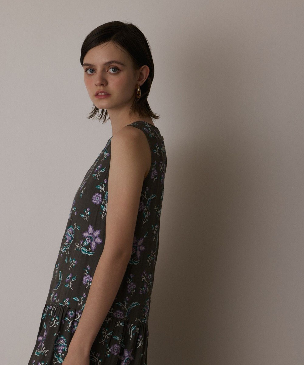 GRACE CONTINENTAL ティアードロングワンピース 