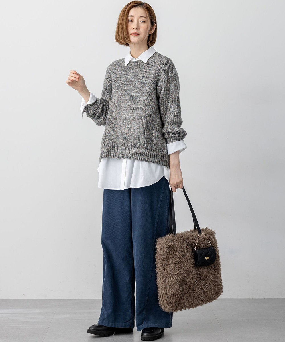 23区 【洗える】マーブルルレックスリリー バルキーニット 