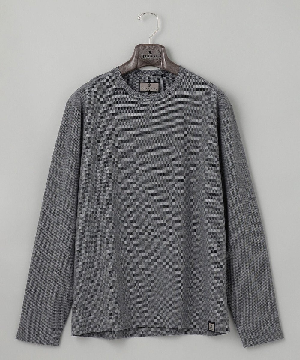 GOTAIRIKU ジャケットのインナーに最適【WEB&一部店舗限定】キレイ目 鹿の子 ビズ長袖Tシャツ 