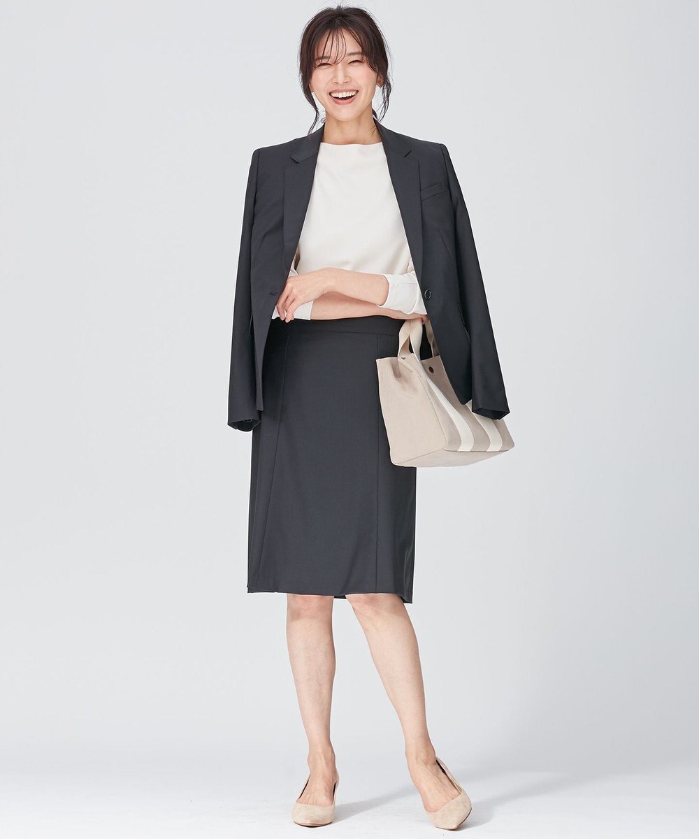 23区 L 【洗える】ヴィスコースソフトポンチ ラグラン カットソー 