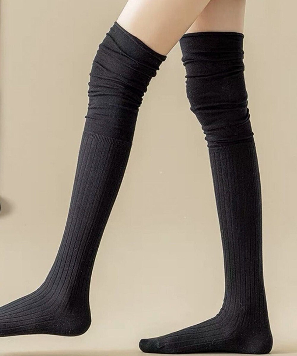 WEGO クシュクシュニーハイソックス 