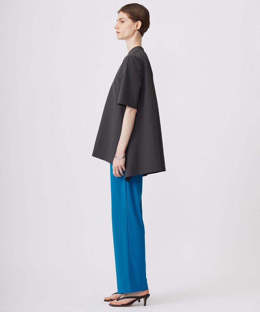 ICB 【接触冷感・UVカット・洗える】ヴィンテージスパンブロード バンドカラーブラウス 