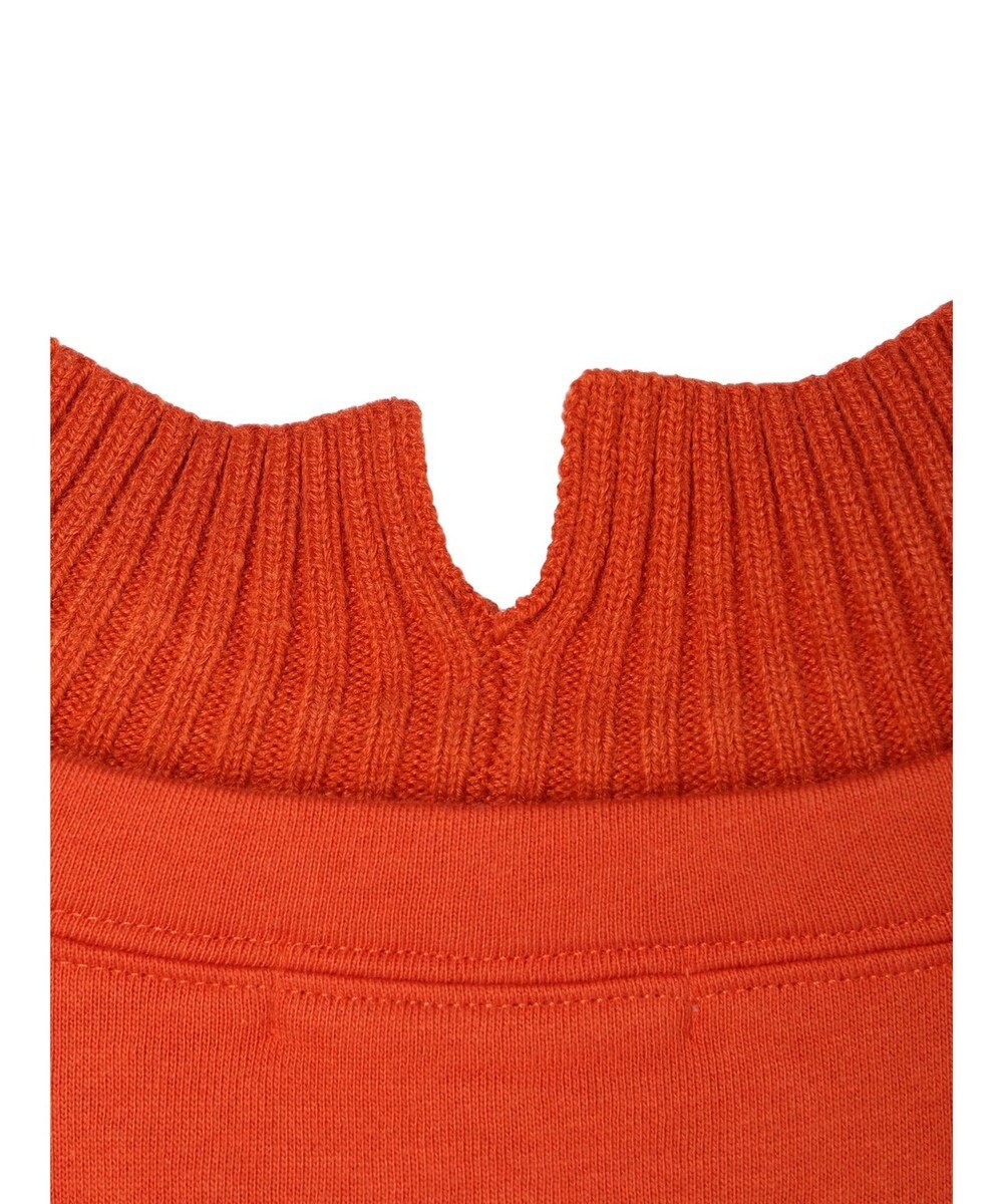 Green Parks 裏起毛ニットリブドッキングプルオーバー 