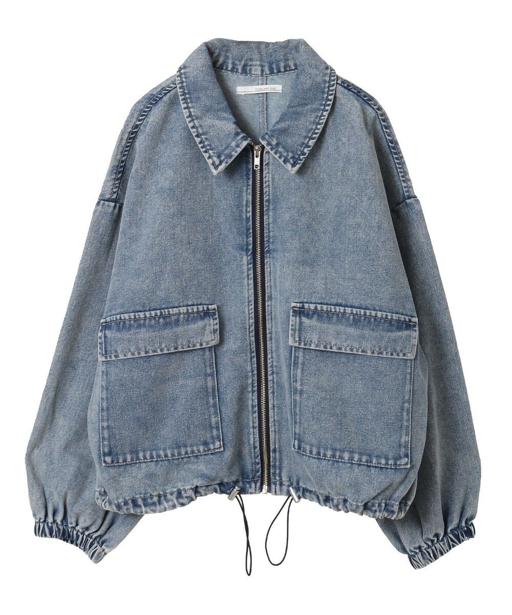 Green Parks ・ＥＬＥＮＣＡＲＥ　ＤＵＥ　デニムステンカラーブルゾ 