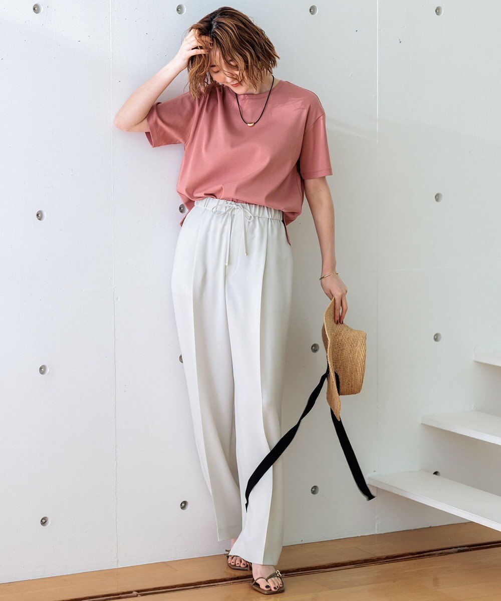 23区 S 【GLOW8月号掲載/接触冷感】半袖 クロップド IT TEE 