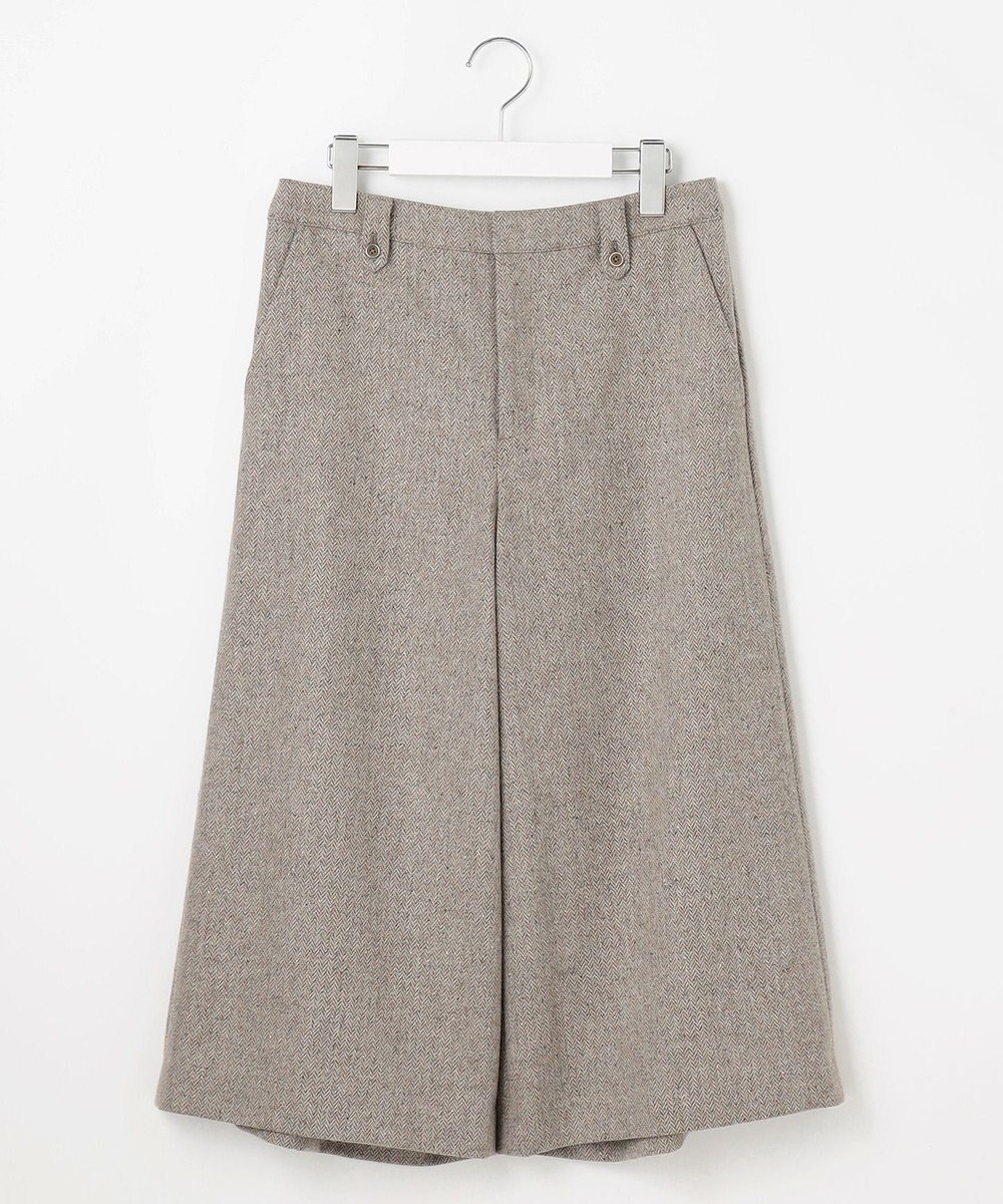 J.PRESS LADIES S 【WEB限定】ネップヘリンボーン ガウチョ パンツ 