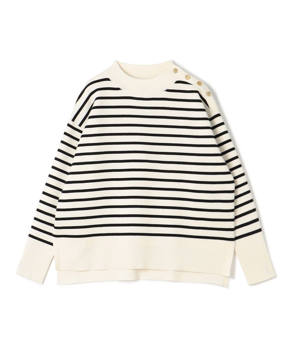 UNFILO 肩釦ハイネックニット 