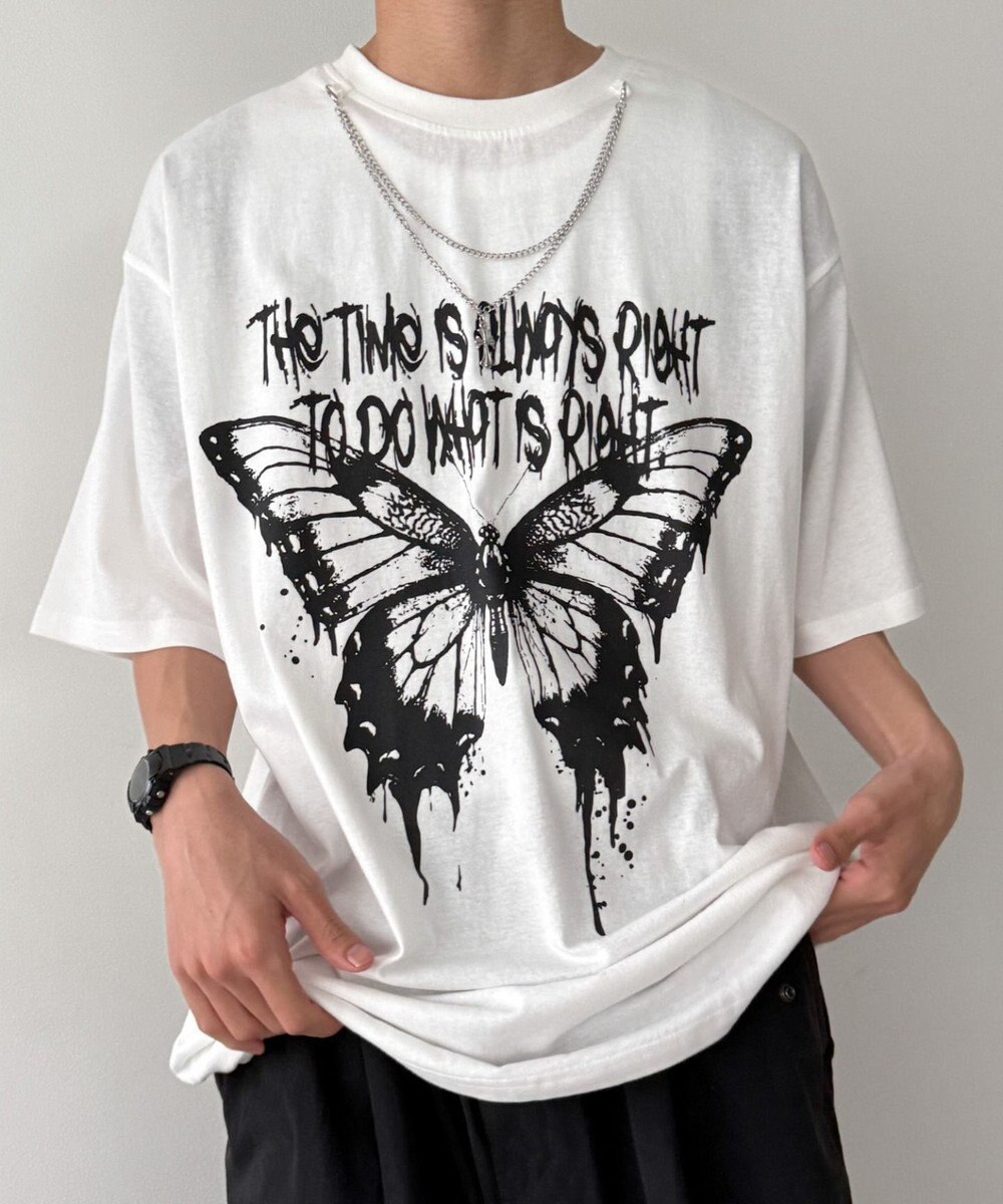 WEGO アクセ付きハードグラフィックT（SS） 