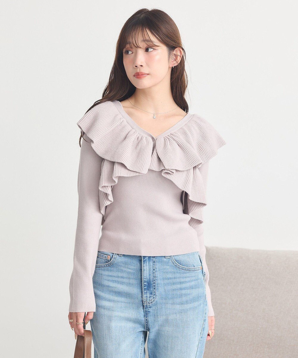 earth music&ecology 【SET ITEM】ラッフルニットボレロアンサンブル 