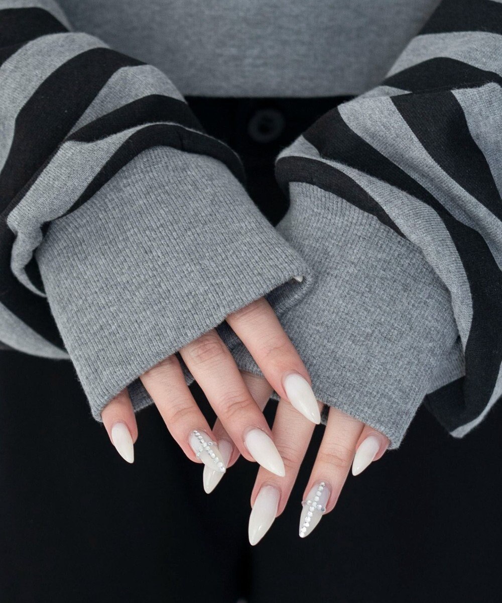 WEGO グラフィックオフショルショートスウェット 