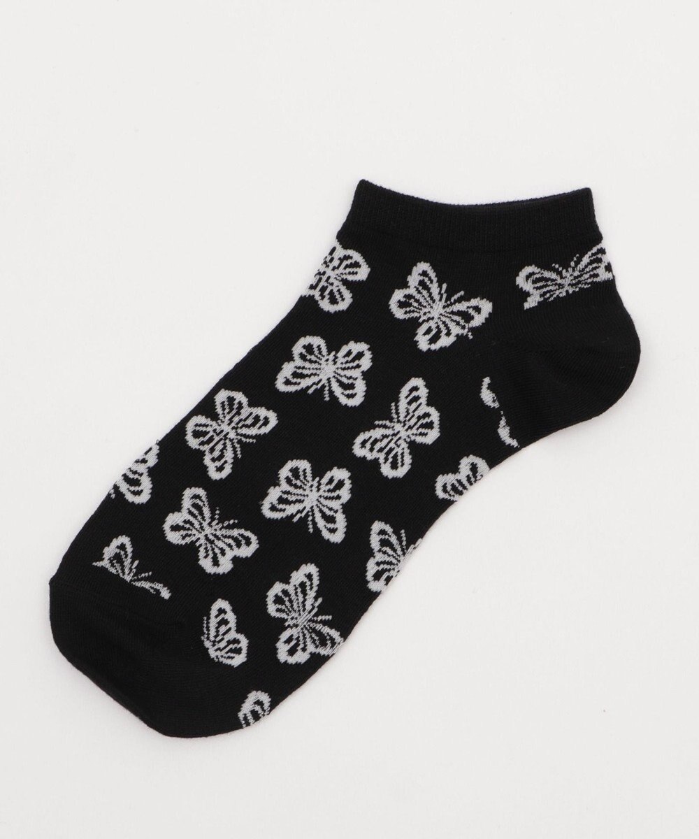 WEGO 総柄バタフライショートソックス 