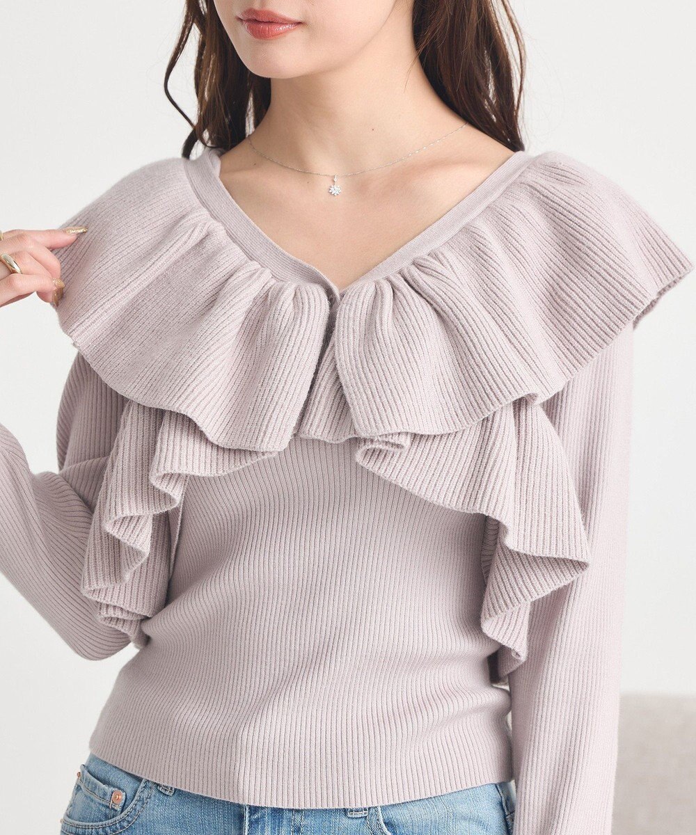 earth music&ecology 【SET ITEM】ラッフルニットボレロアンサンブル 