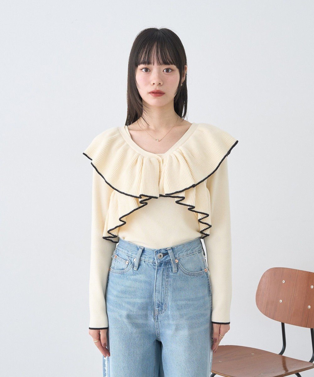 earth music&ecology 【SET ITEM】ラッフルニットボレロアンサンブル 