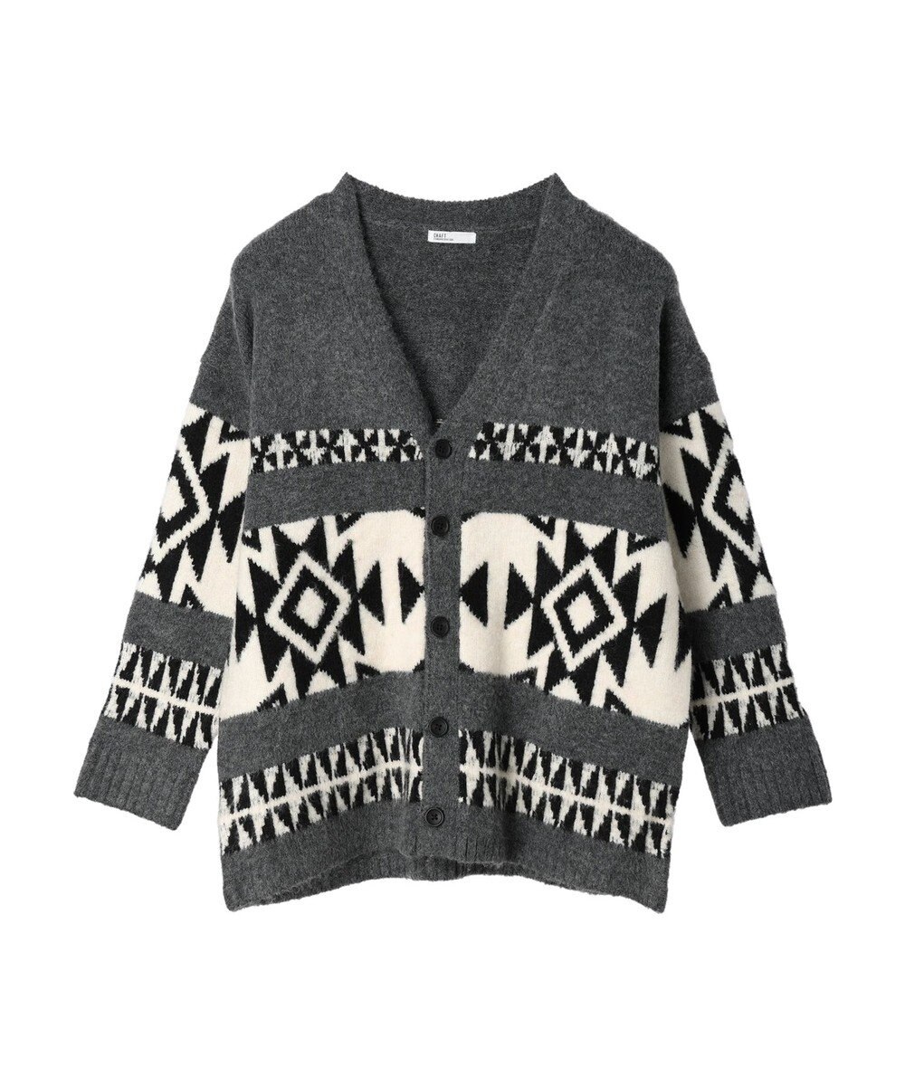 CRAFT STANDARD BOUTIQUE 【男女兼用】オルテガ柄カーディガン 
