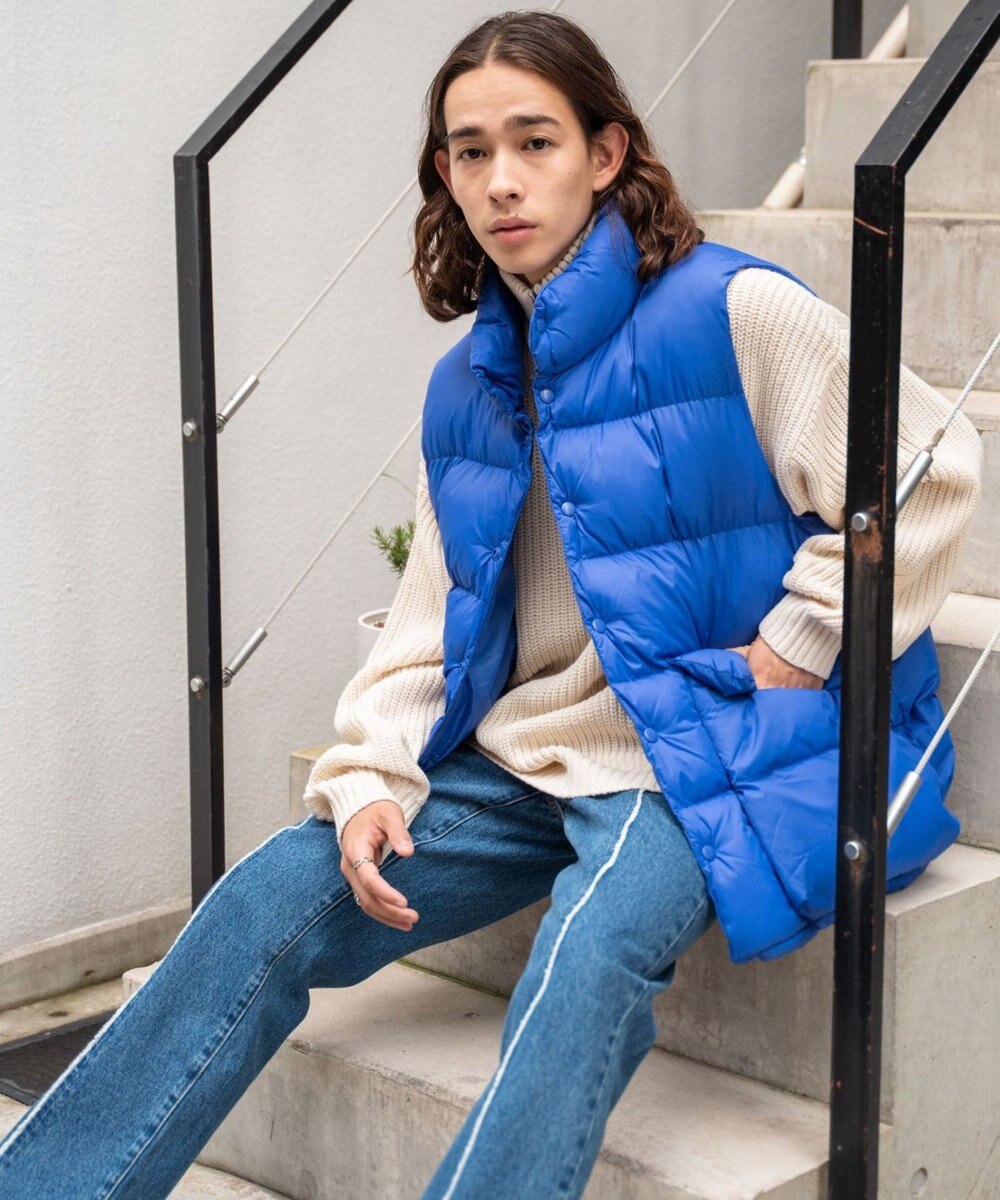 WEGO カラーナイロンパテッドベスト 