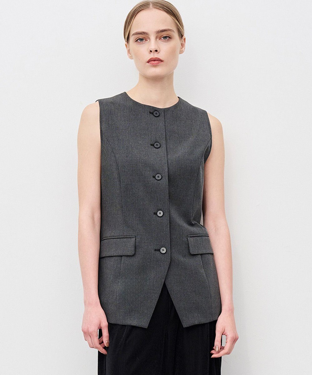 uncrave TRツイル ジレブラウス 