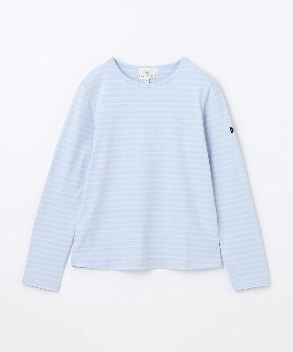 組曲 KIDS 【150-160cm】長袖ボーダー Tシャツ 
