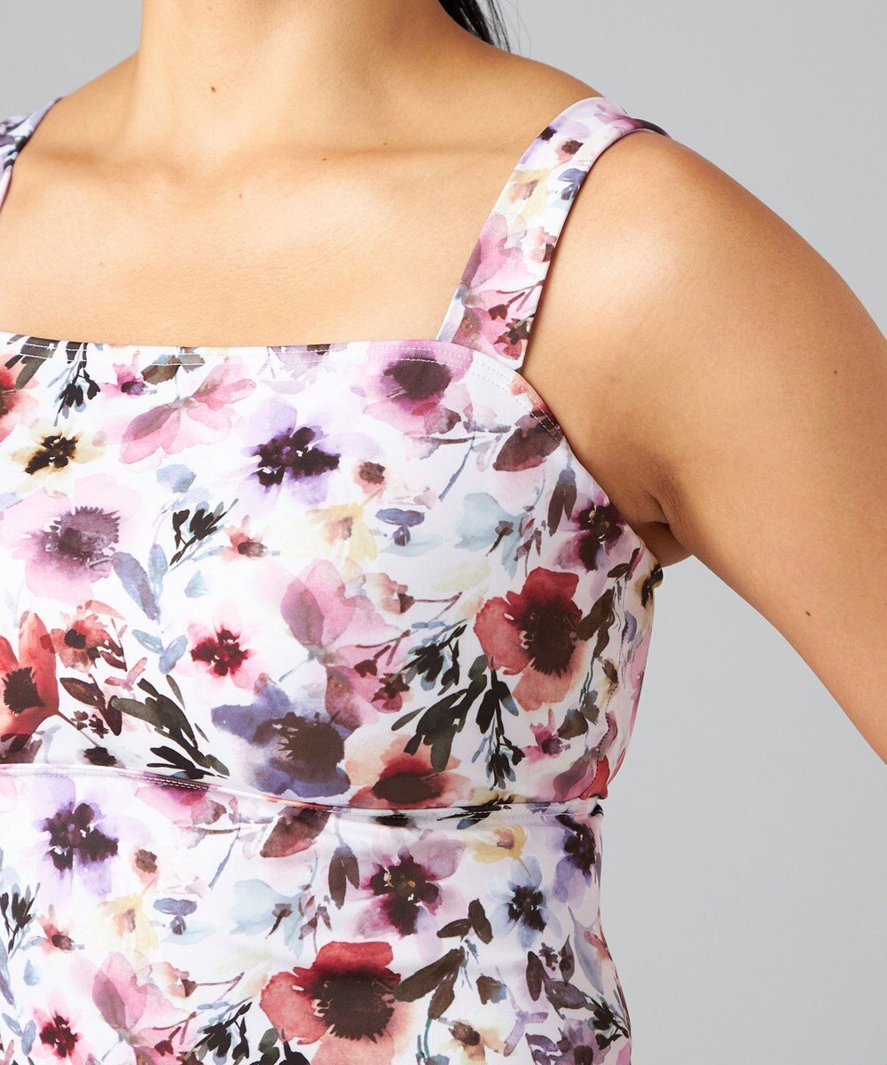 Chacott Chacott BALANCE ウォーターカラーフラワーブラトップ 