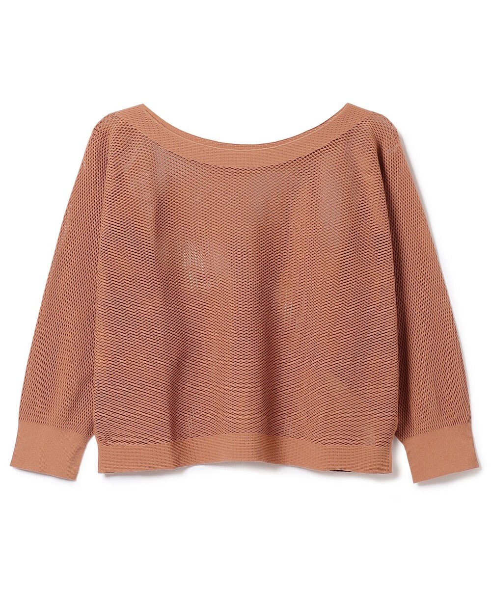 Chacott 【ノーソーイングニット】7分袖メッシュニットTシャツ 