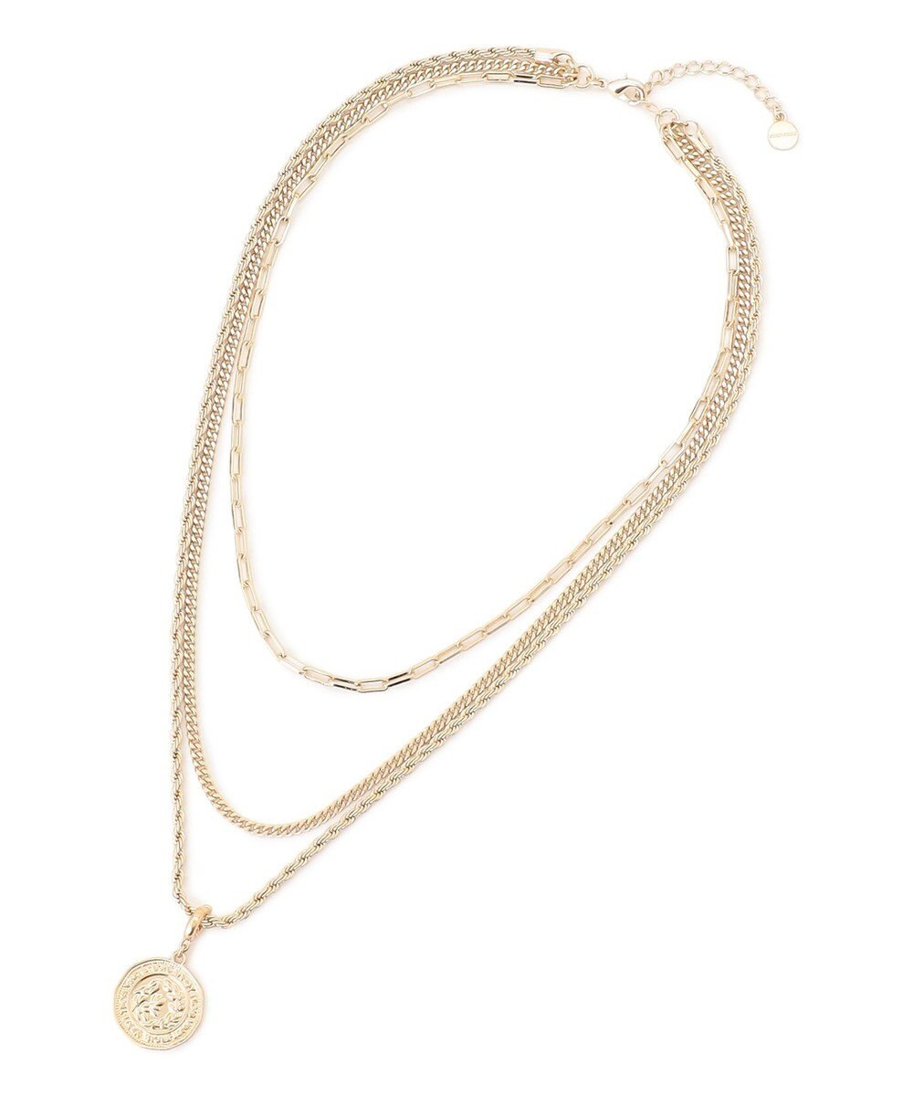 23区 【先行予約】3連チェーン コイン ネックレス 