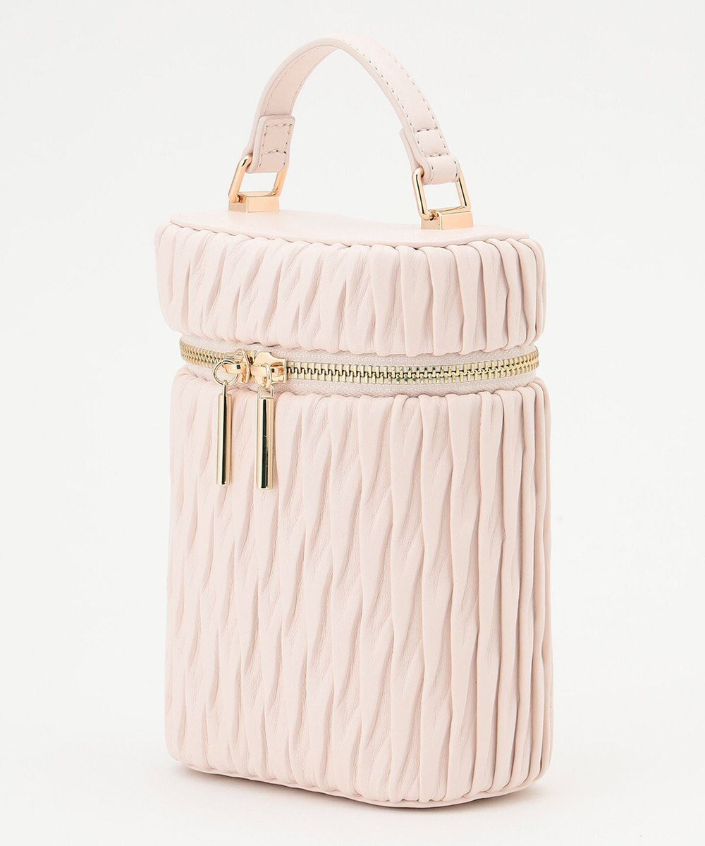 LA BAGAGERIE 【MONICA】ランダムプリーツバニティバッグ 