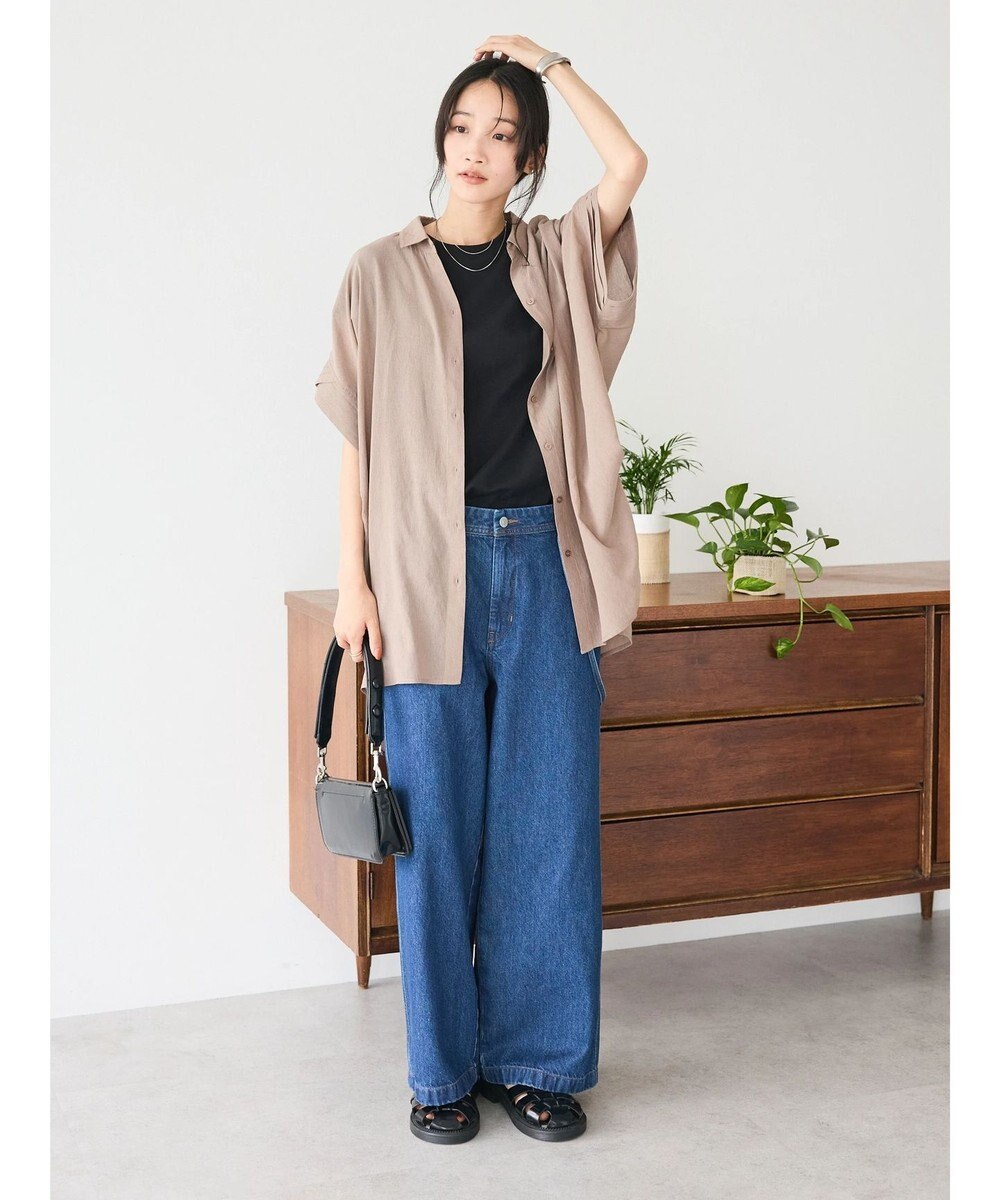 CRAFT STANDARD BOUTIQUE ヴィンテージボイルミルフィーユ襟付きシャツチュニック 