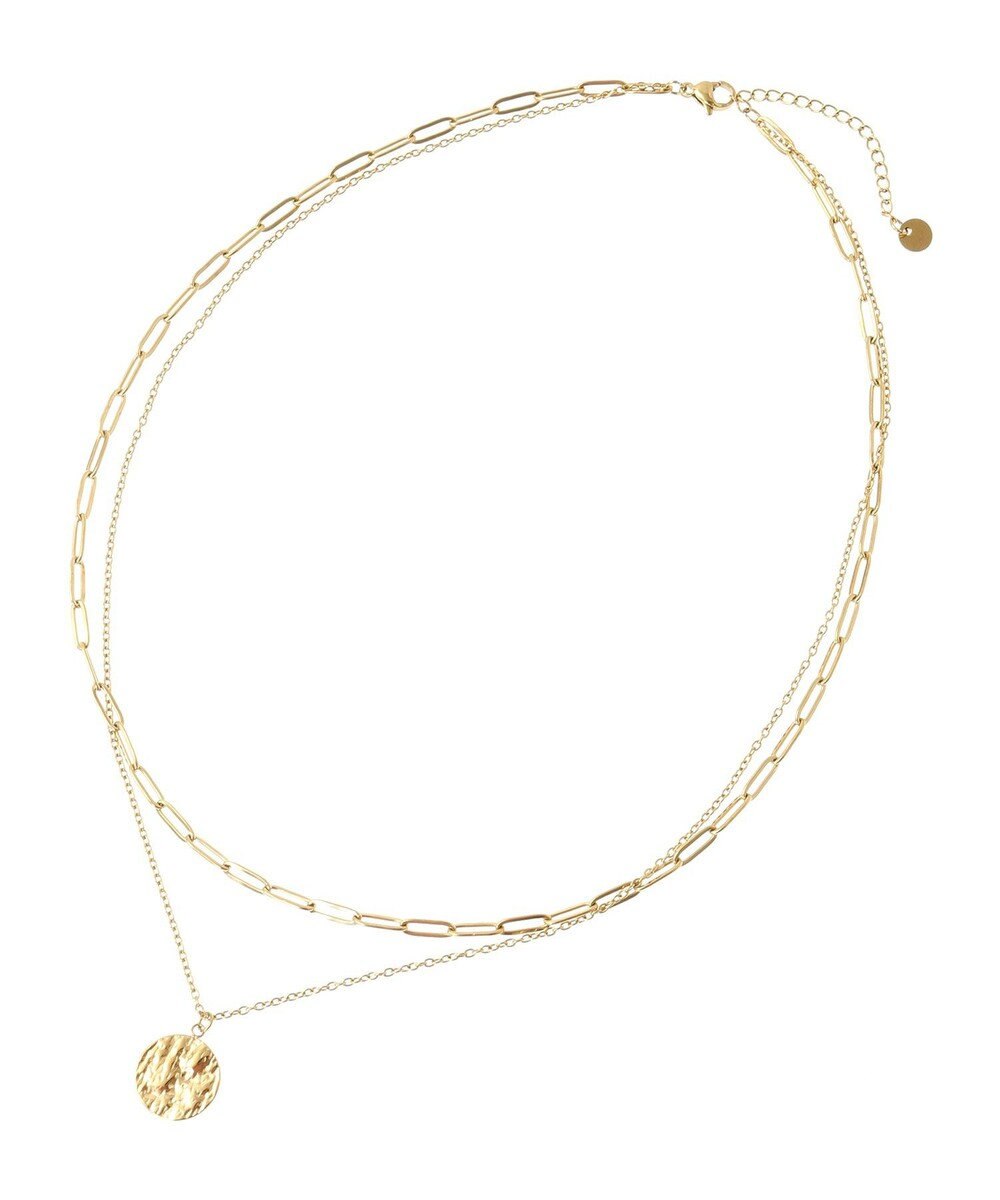 AMERICAN HOLIC ステンレス　ＣＯＩＮ２連ネックレス 