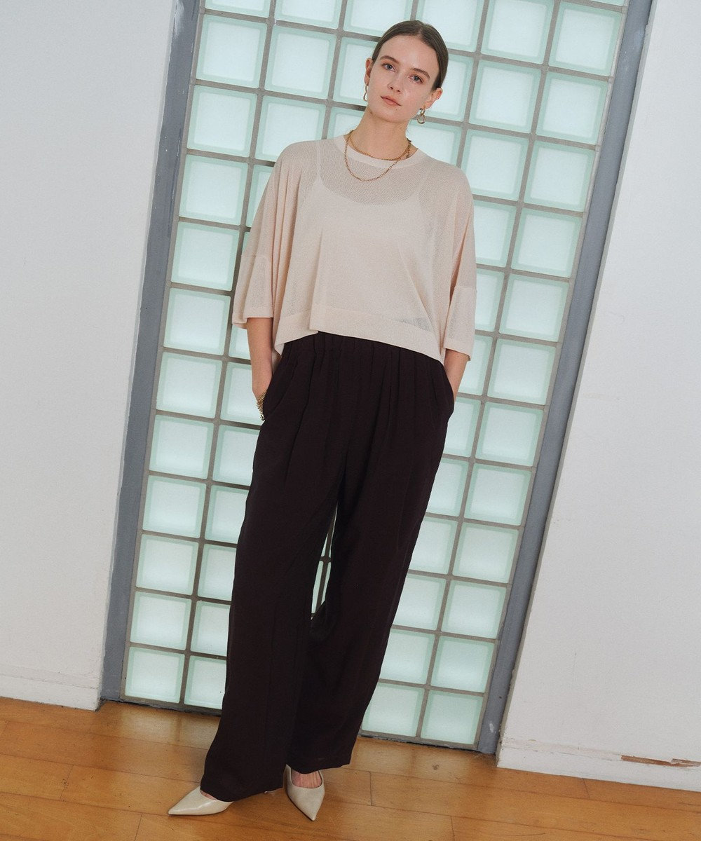 BEIGE， YOOPER / ドライタッチ シアーニット 