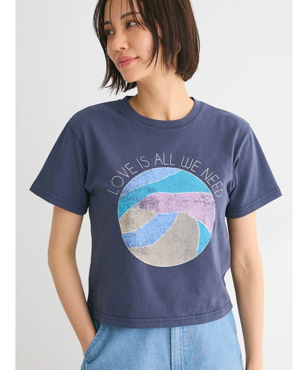 Green Parks ・Ｄｏｕｂｌｅ　Ｆｌａｇｓウ゛ィンテージライクプリントＴ 