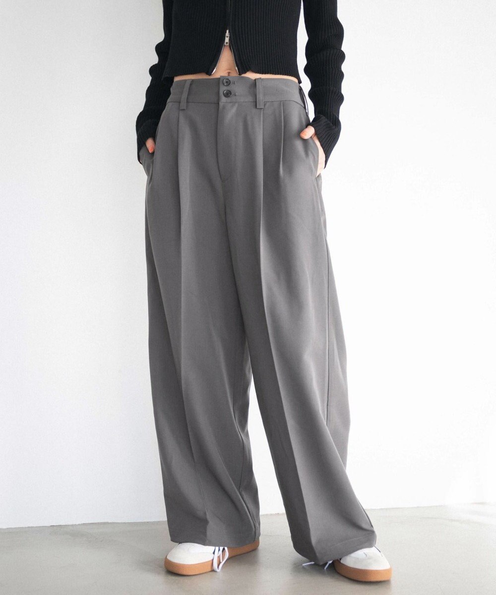 WEGO 【ユニセックス着用ITEM/SMLサイズ展開】バギースラックス 