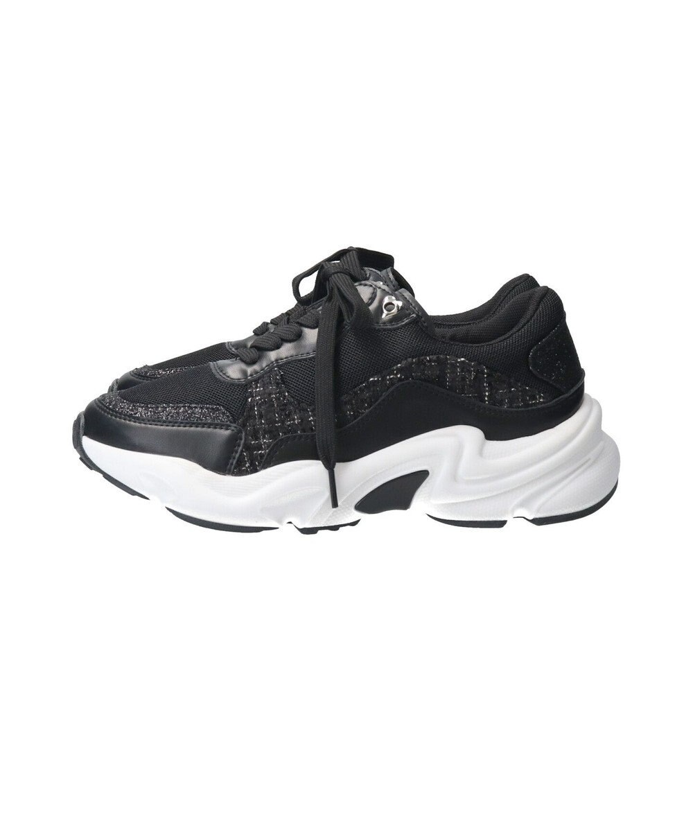 Bridget Birkin 【Bridget Birkin】ラメツイードコンビスニーカー 