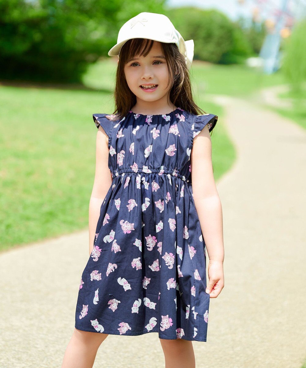 ANY KIDS 総柄 サマーワンピース 