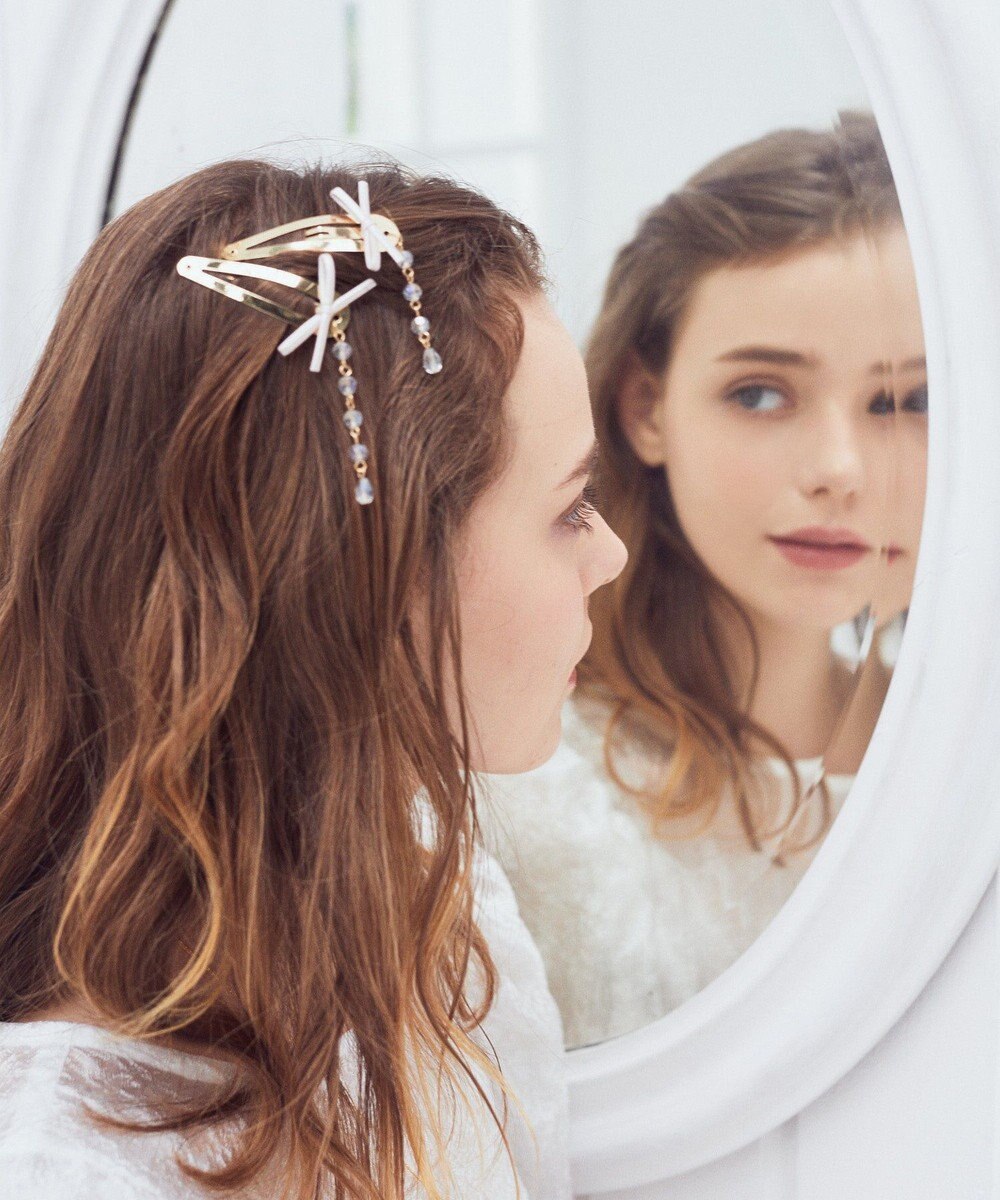 Maison de FLEUR リボンスリーピンセット 