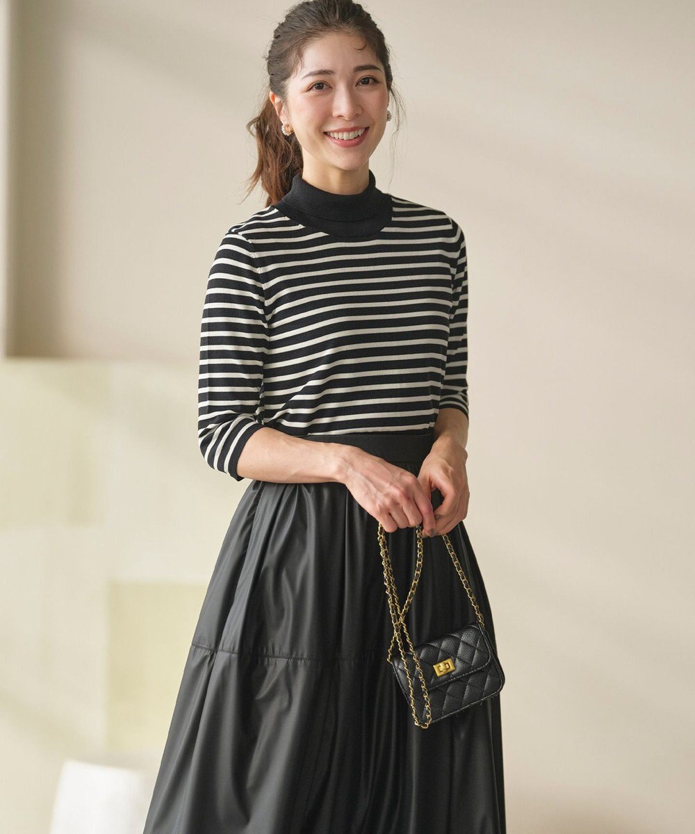 組曲 【6色展開・UVケア】モダンタートルニット 