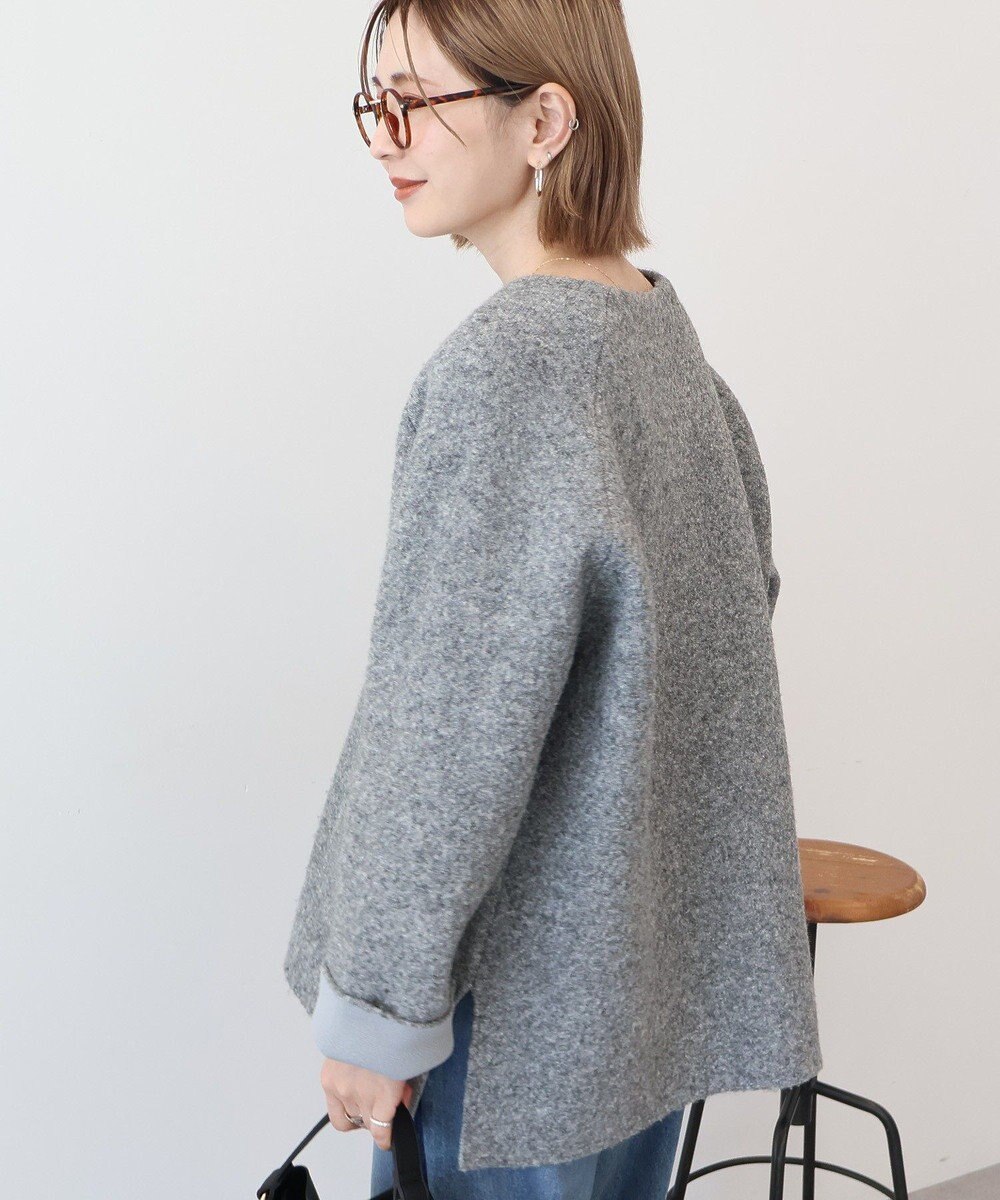 AMERICAN HOLIC Wフェイスラグランニットコーディガン 