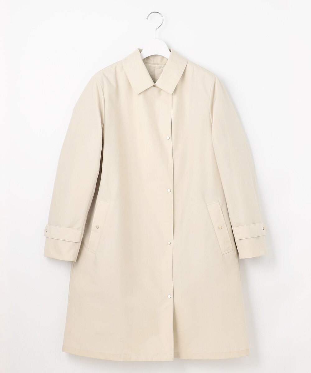 J.PRESS LADIES 【洗える】スパンライクナイロンタッサー ステンカラー コート 