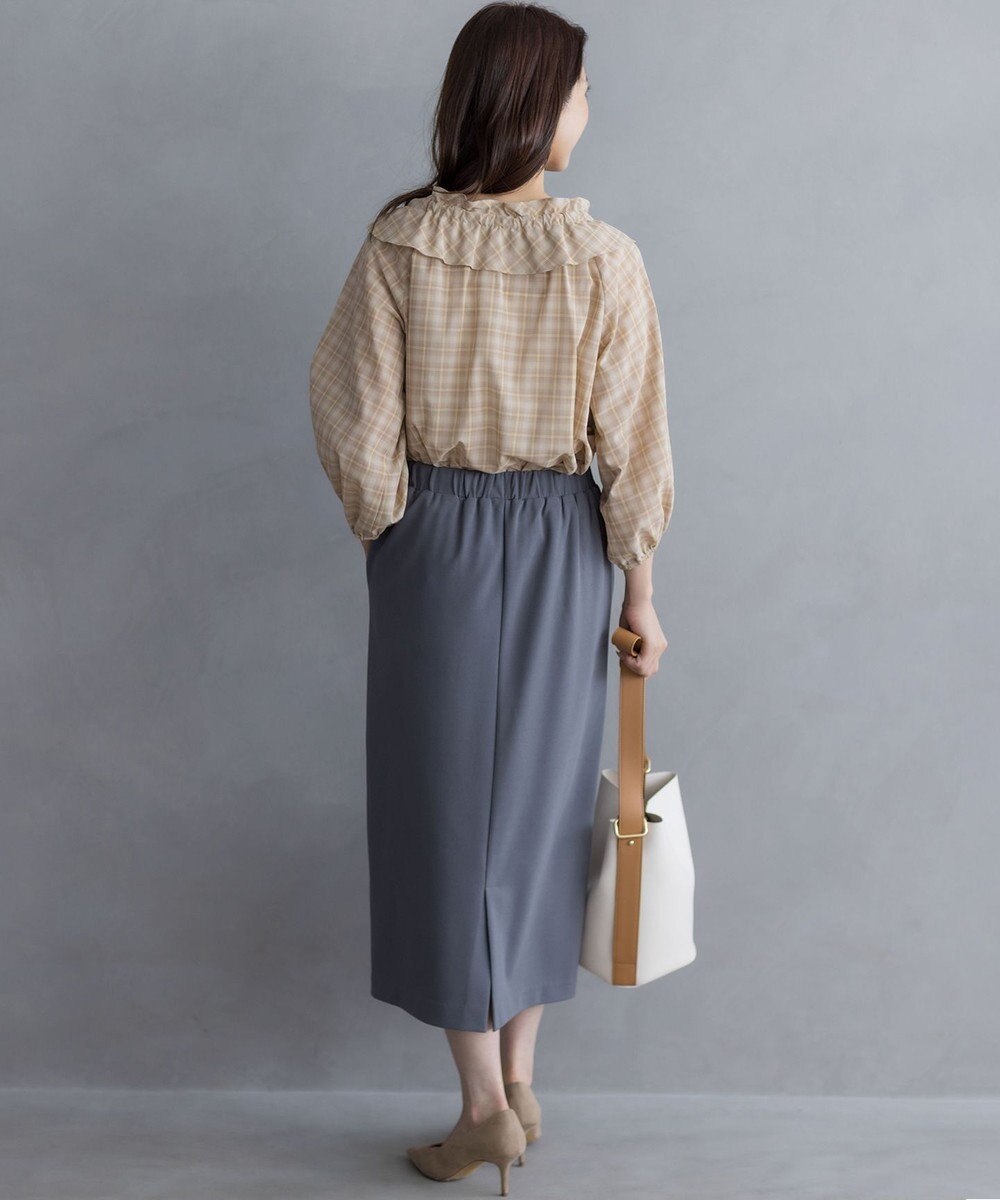 組曲 L ジョーゼットジャージーナロータイト スカート 