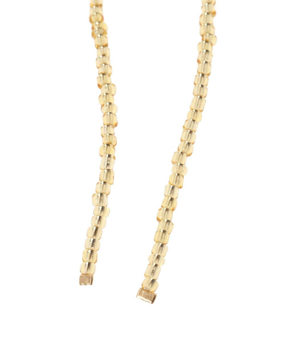 AMERICAN HOLIC ビーズレイーヤードリボンイヤリング 