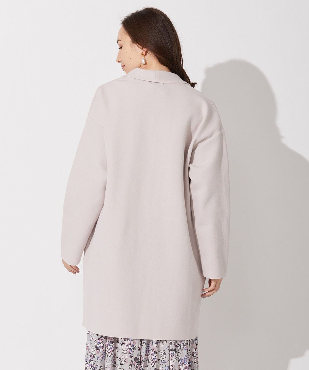 自由区 L 【軽量・洗える】ガウンニット コート 