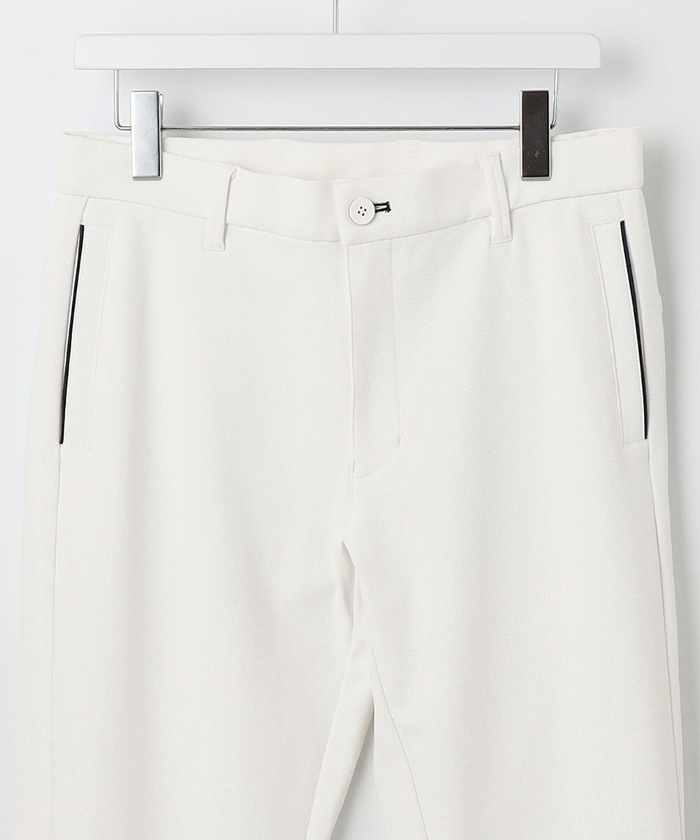 23区GOLF 機能性満載のホワイトパンツ【MEN】【防透・UVケア・撥水】トリコットツイル 