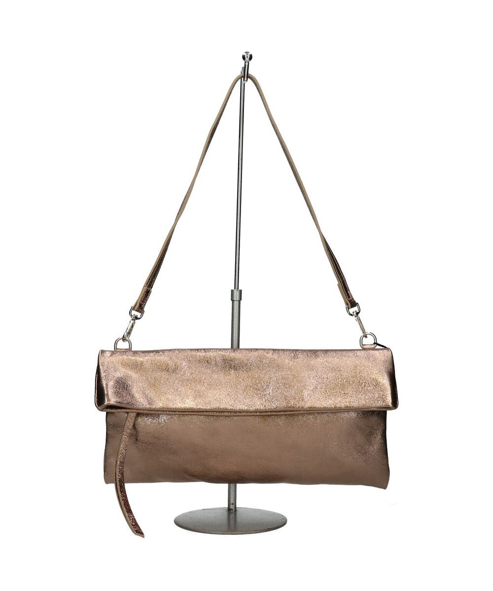 INTER-CHAUSSURES 【ANDREA CARDONE】レザーワイドサコッシュ 