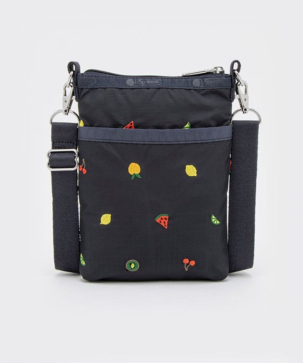 LeSportsac 3 ZIP CROSSBODY/ミックスドフルーツエンブロイダリー 